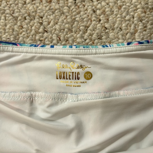 Lilly Pulitzer Luxletic Skirt with Blue and Pink Accents - Picture 2 of 2